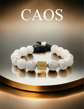 Pulsera Caos Pompeya con acabado chapa de oro 18K