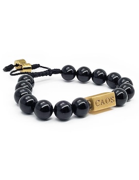 Pulsera Caos Baalam con acabado chapa de oro 18K