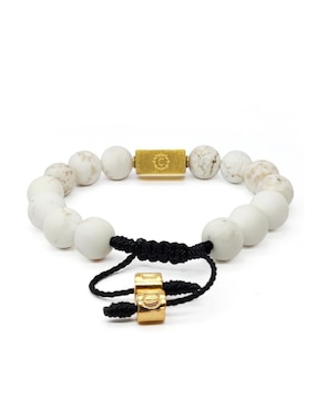 Pulsera Caos 18 k Pompeya con acabado chapa de oro