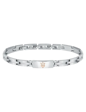 Pulsera Maserati de acero Inoxidable con acabado brillante