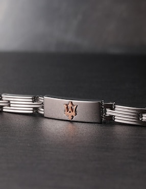 Pulsera Maserati de acero Inoxidable con acabado brillante