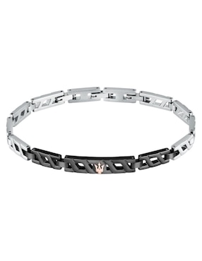 Pulsera Maserati de acero Inoxidable con acabado brillante
