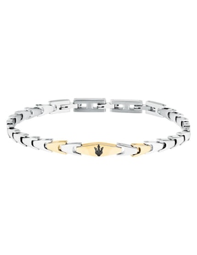 Pulsera Maserati de acero Inoxidable con acabado brillante