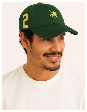 Gorra visera curva correa ajustable casual Polo para hombre