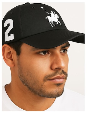Gorra visera curva correa ajustable casual Polo para hombre