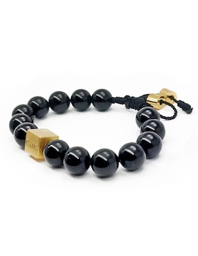 Pulsera Caos 18 k con acabado chapa de oro