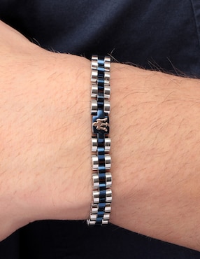 Pulsera Maserati Iconic con acabado brillante