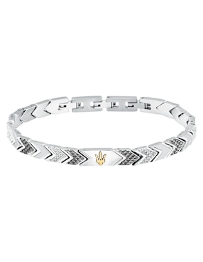 Pulsera maserati Iconic con acabado brillante