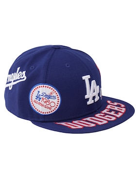 Gorra visera plana cerrada casual New Era MLB Los Angeles Dodgers para hombre