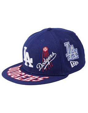 Gorra visera plana cerrada casual New Era MLB Los Angeles Dodgers para hombre