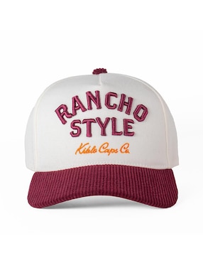 Gorra visera curva broche casual Kiblo Caps Co western malbec unisex