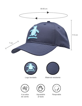Gorra visera curva correa ajustable casual Original Penguin para hombre