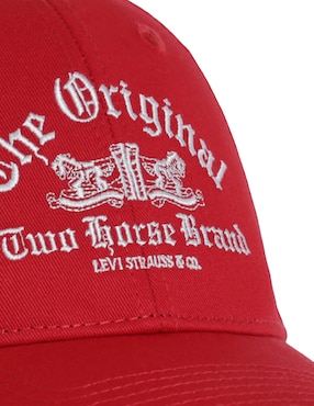 Gorra visera curva correa ajustable casual Levi's para hombre