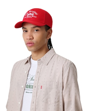 Gorra visera curva correa ajustable casual Levi's para hombre