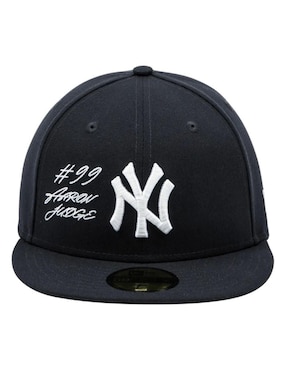 Gorra visera plana cerrada para béisbol New Era Mlb Script New York Yankees para adulto