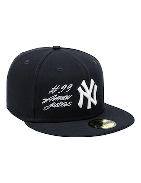 Gorra visera plana cerrada para béisbol New Era Mlb Script New York Yankees para adulto