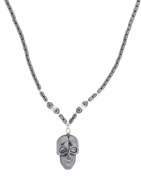 Collar calavera Lombrozo de acero inoxidable