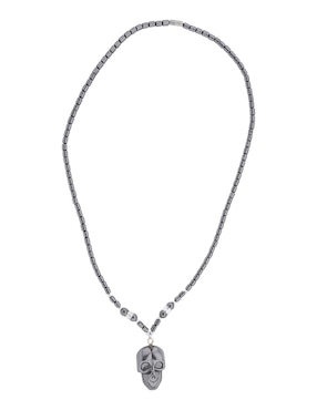 Collar calavera Lombrozo de acero inoxidable