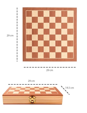 Ajedrez de madera Bluelander