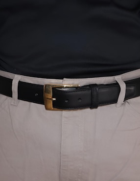 Cinturón Benissimo de piel para hombre