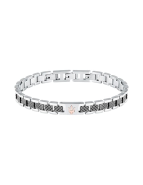 Pulsera Maserati Iconic acabado brillante