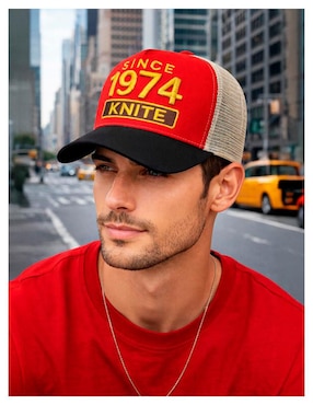 Gorra visera curva snapback casual Knite Tools 1974 CL para hombre