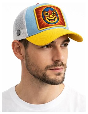 Gorra visera curva snapback casual Knite Lucha Libre Happy para hombre