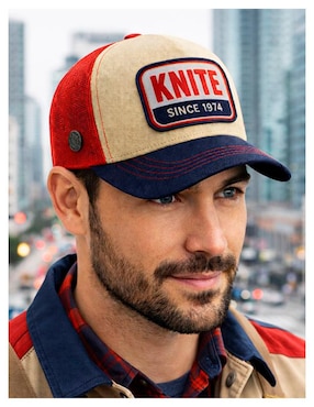 Gorra visera curva snapback casual Knite Tools Tool Lux Series para hombre