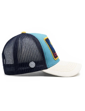 Gorra visera curva snapback casual Knite Lucha Libre Aqua para hombre