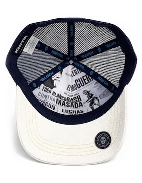 Gorra visera curva snapback casual Knite Lucha Libre Aqua para hombre