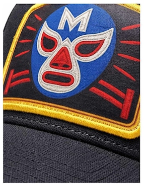 Gorra visera curva snapback casual Knite Lucha Libre Mister M para hombre