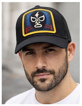 Gorra visera curva snapback casual Knite Lucha Libre Rayo para hombre