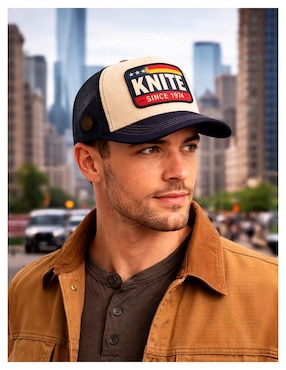 Gorra visera curva snapback casual Knite Tools ThreeStars Lux para hombre
