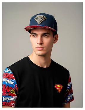 Gorra visera plana snapback DC Superman para hombre