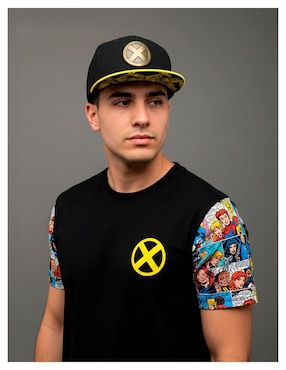 Gorra visera plana snapback casual Marvel X-Men para hombre