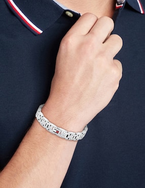 Pulsera Tommy Hilfiger H-Link acabado brillante