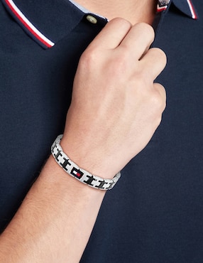 Pulsera Tommy Hilfiger H-Link acabado brillante