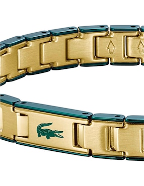 Brazalete Lacoste Metropole Edge acabado brillante