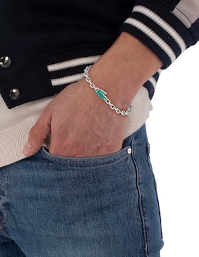 Brazalete Lacoste con cristal Arthor acabado brillante