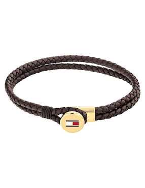 Pulsera Tommy Hilfiger Bruce Leather acabado brillante