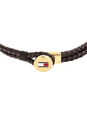 Pulsera Tommy Hilfiger Bruce Leather acabado brillante