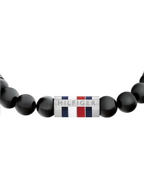 Pulsera Tommy Hilfiger con ónix Beads acabado brillante
