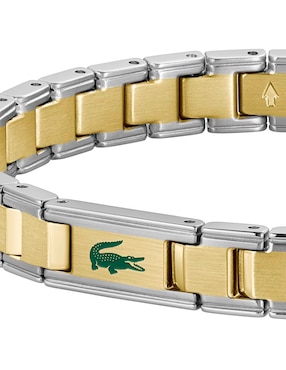 Brazalete Lacoste Metropole Edge acabado brillante