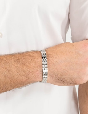 Pulsera Hugo Boss Wesley acabado brillante