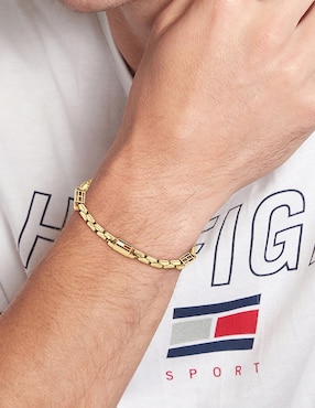 Pulsera Tommy Hilfiger 3D Flag Metal acabado pulido