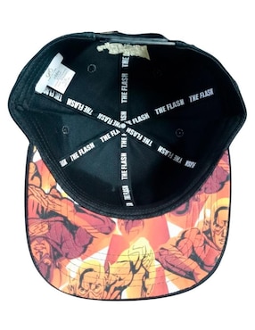 Gorra visera plana snapback casual DC Flash para hombre
