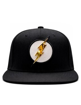 Gorra visera plana snapback casual DC Flash para hombre