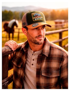 Gorra visera curva snapback casual Knite para hombre