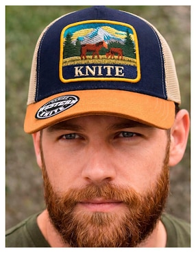 Gorra visera curva snapback knite para hombre