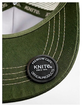 Gorra visera curva snapback casual Knite Trucker Greenk para hombre